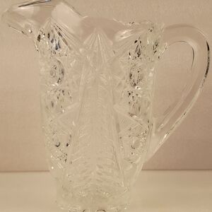 Elegant Clear Glass Pitcher